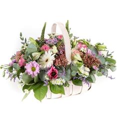 Pastels Flower Basket